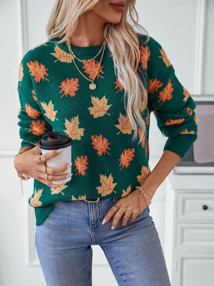 Pull en Maille Teintes Automnales