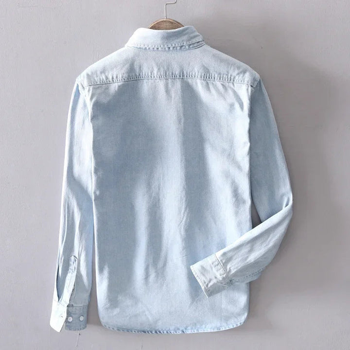 Chemise Boutonnée en Denim de Coton Heritage
