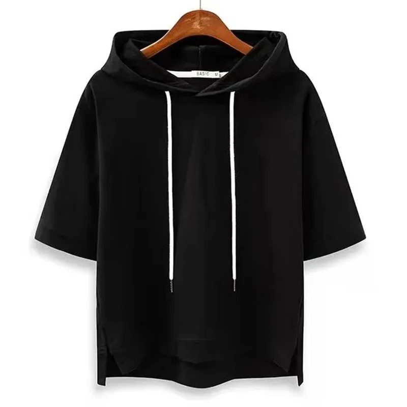 Sweat à capuche à manches courtes Maison