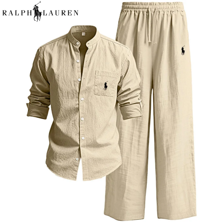 ᏒᎪᏞᏢᎻ ᏞᎪՍᏒЕΝ – Ensemble Chemise et Pantalon en Lin
