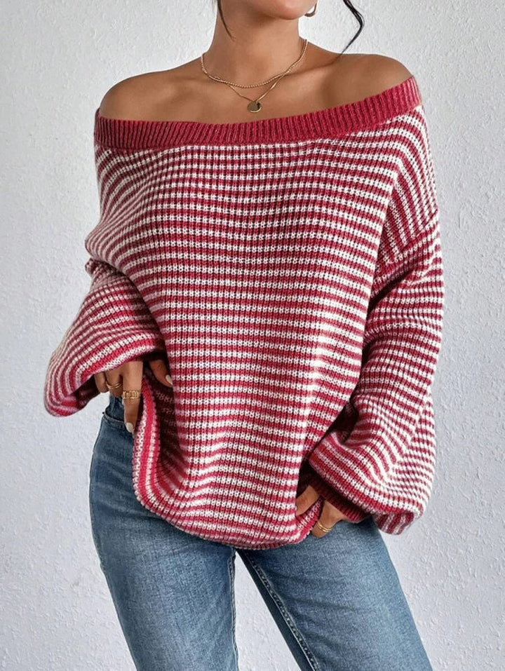 Pull en maille rayée Eden