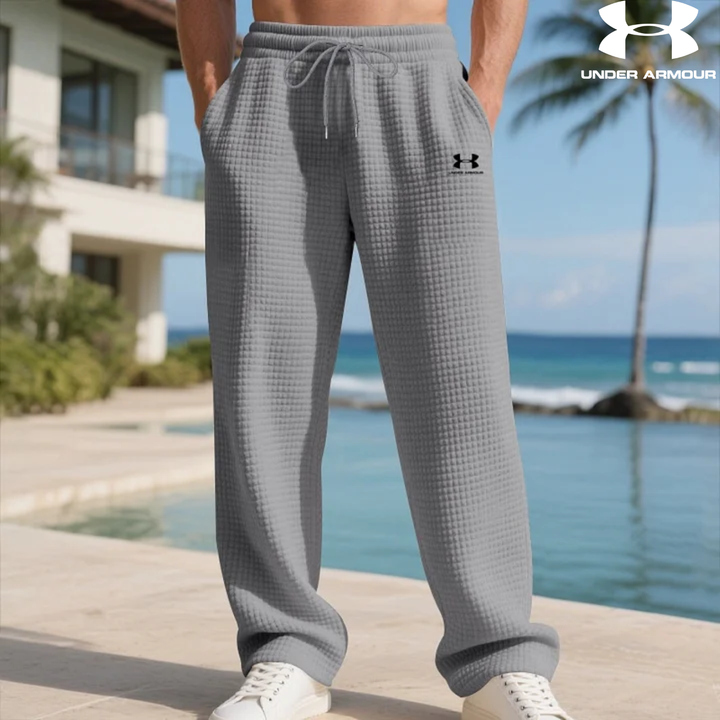Pantalon de jogging coupe ample en maille gaufrée || Soldes
