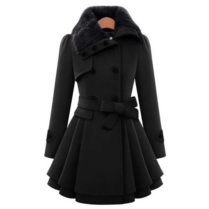 Manteau Maison à Ourlet Superposé