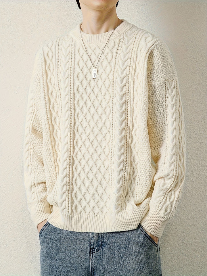 Pull en maille torsadée Hawthorne