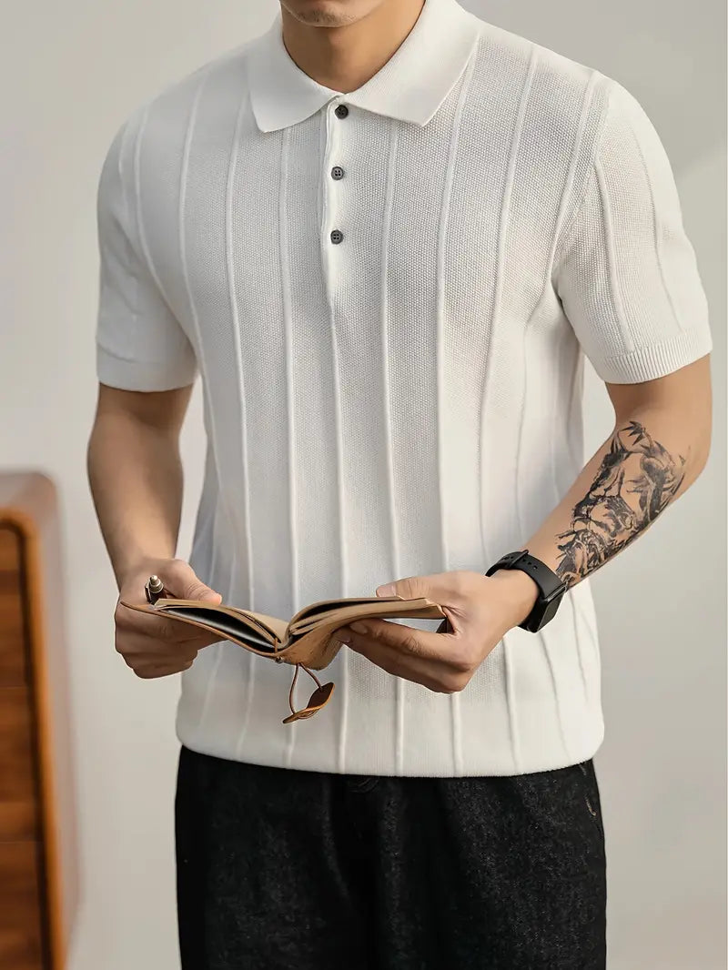 Polo en maille texturée Riviera