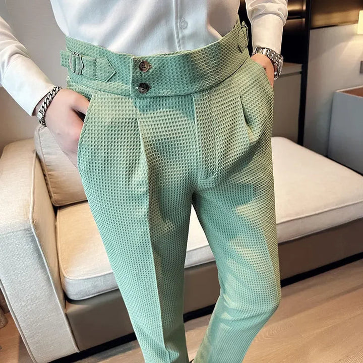 Pantalon Texturé Élégant