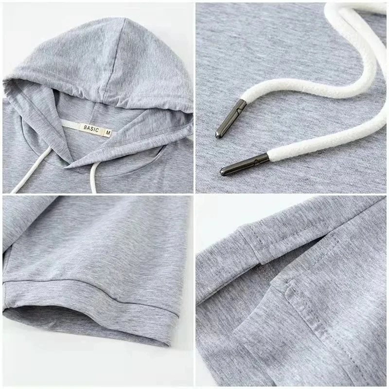 Sweat à capuche à manches courtes Maison