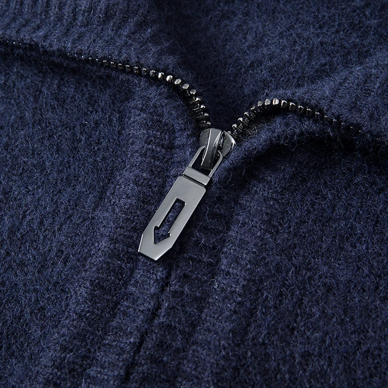 Pull Highlands Classique en Laine avec Zip