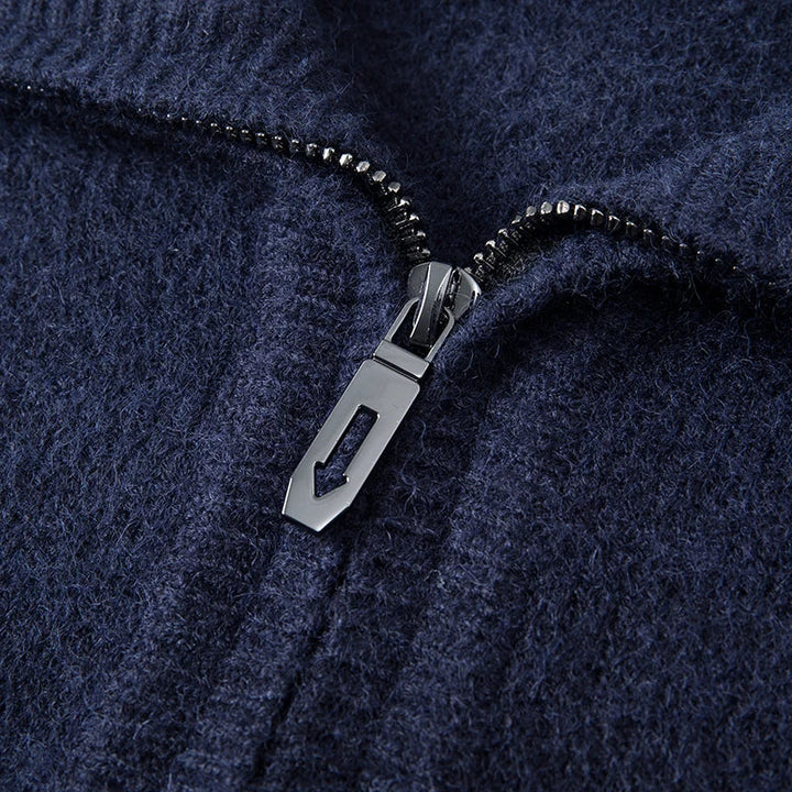 Pull Highlands Classique en Laine avec Zip