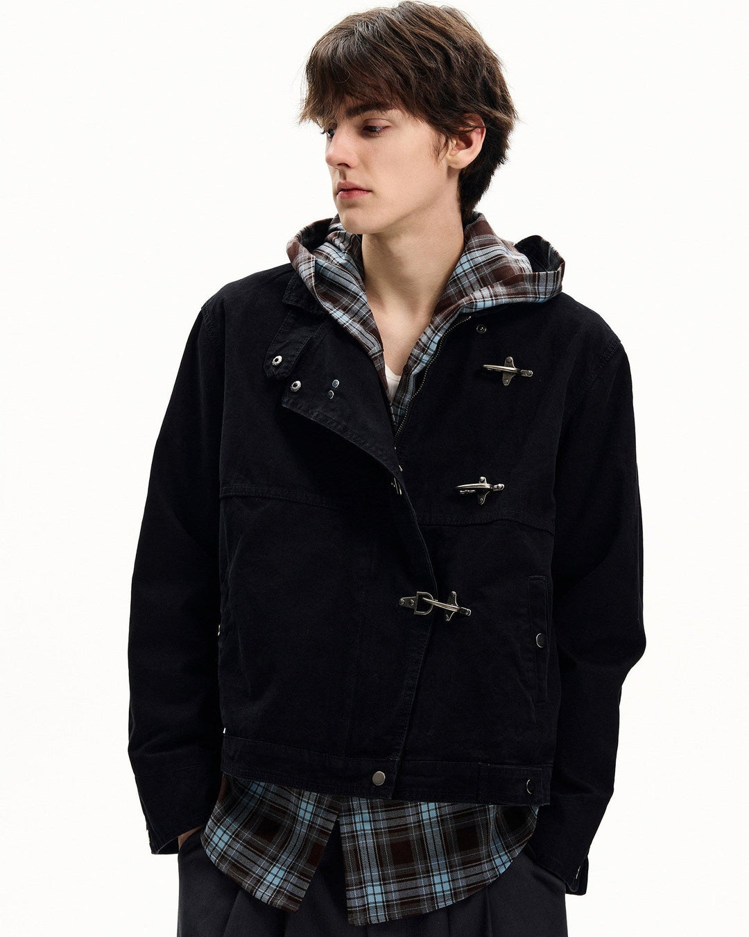 Men's Washed Cotton Toggle Jacket