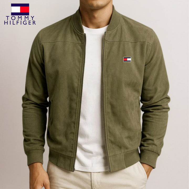 TՕⅯⅯҮ ᎻⅠᏞϜⅠᏀᎬᏒ - Veste élégante en daim