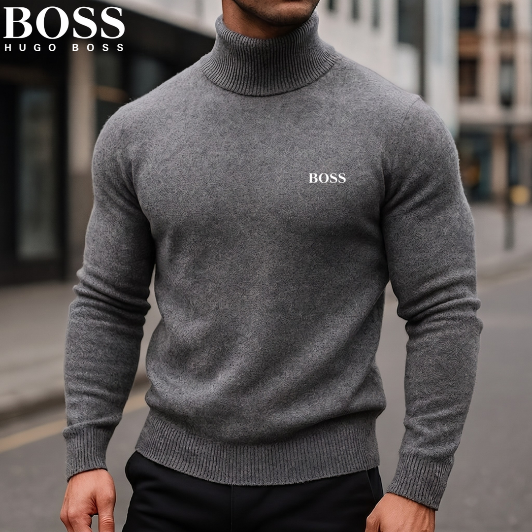Pull en maille à col roulé raffiné || Soldes de déstockage