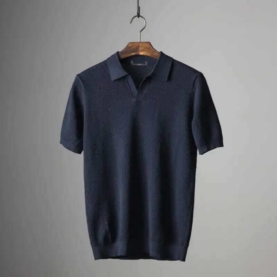 Polo Hudson en Maille Gaufrée