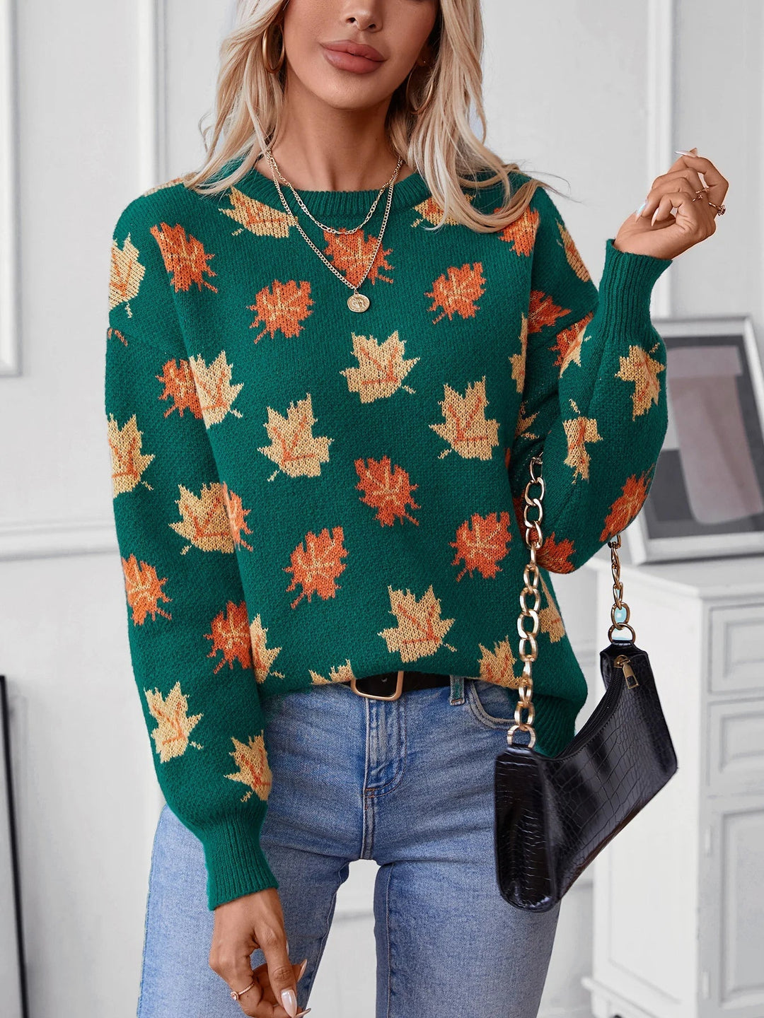 Pull en Maille Teintes Automnales