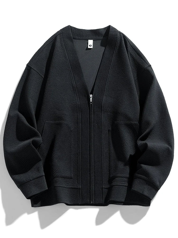 Cardigan zippé en maille Orion