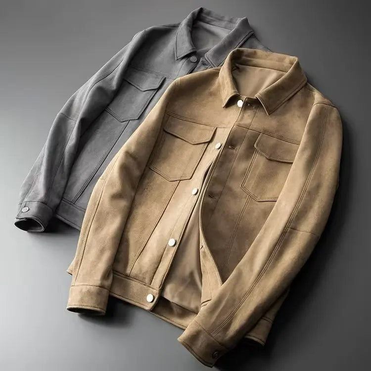 Veste Harrington en daim