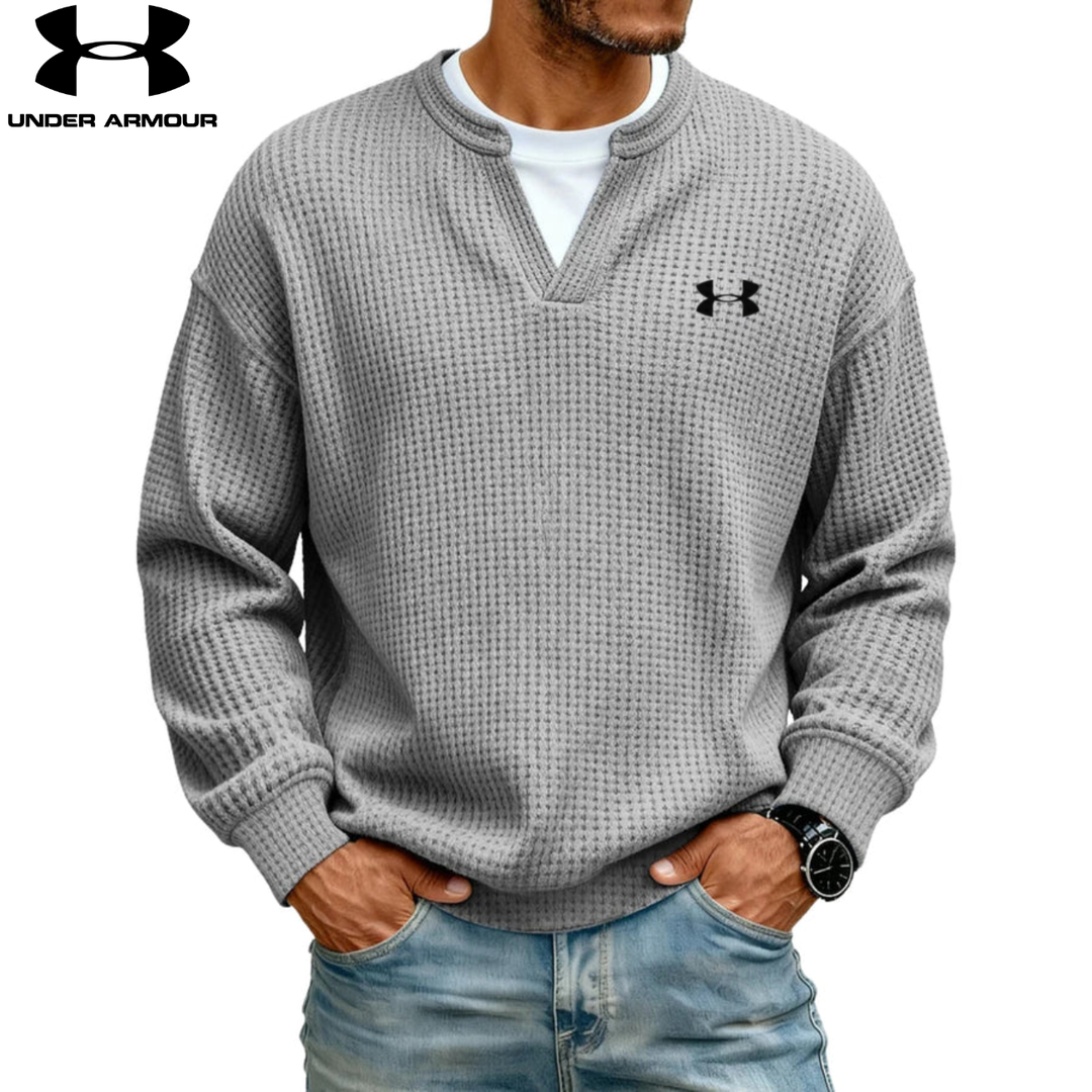 Sweatshirt texturé col en V || SOLDES DÉSTOCKAGE