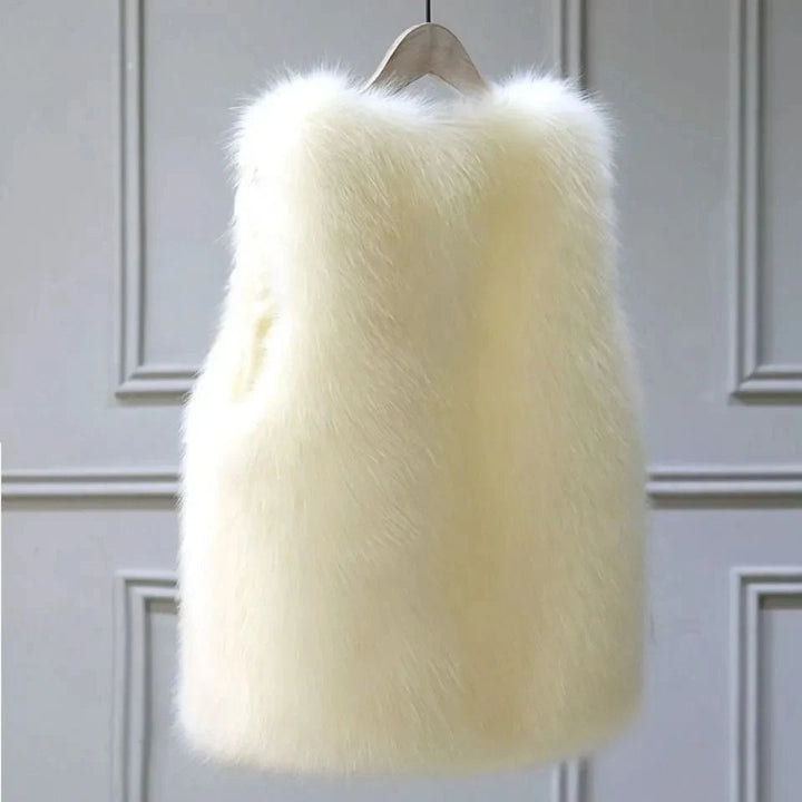 Gilet in Finta Pelliccia di Volpe Lucent