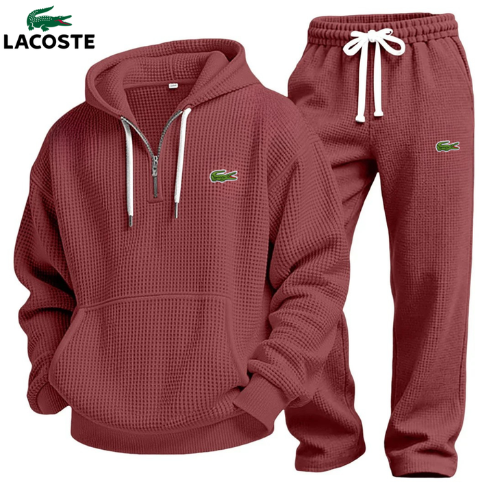 Set Felpa con Cappuccio Performance in Maglia Waffle & Jogging || Saldi di Destock