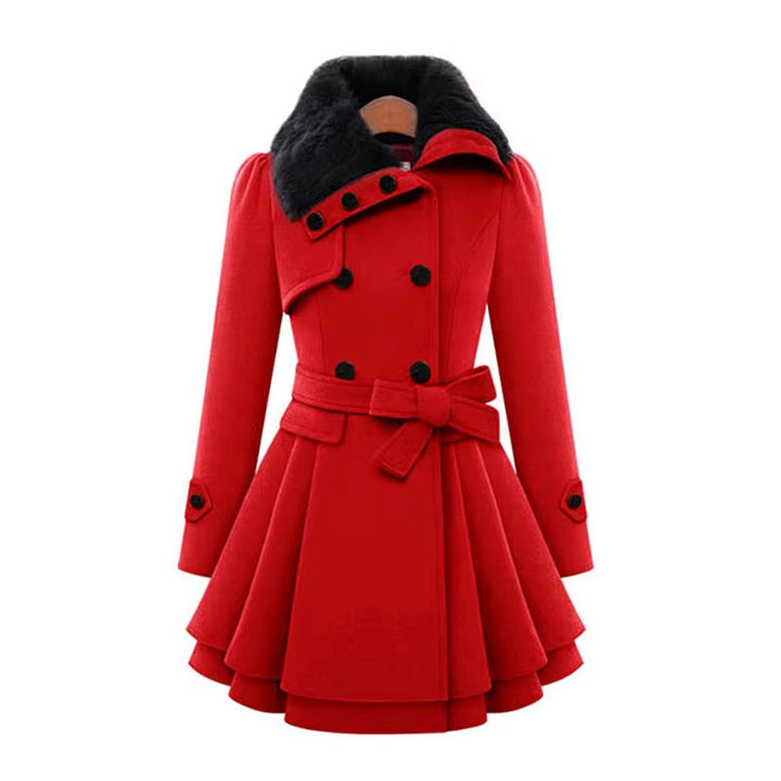 Manteau Maison à Ourlet Superposé