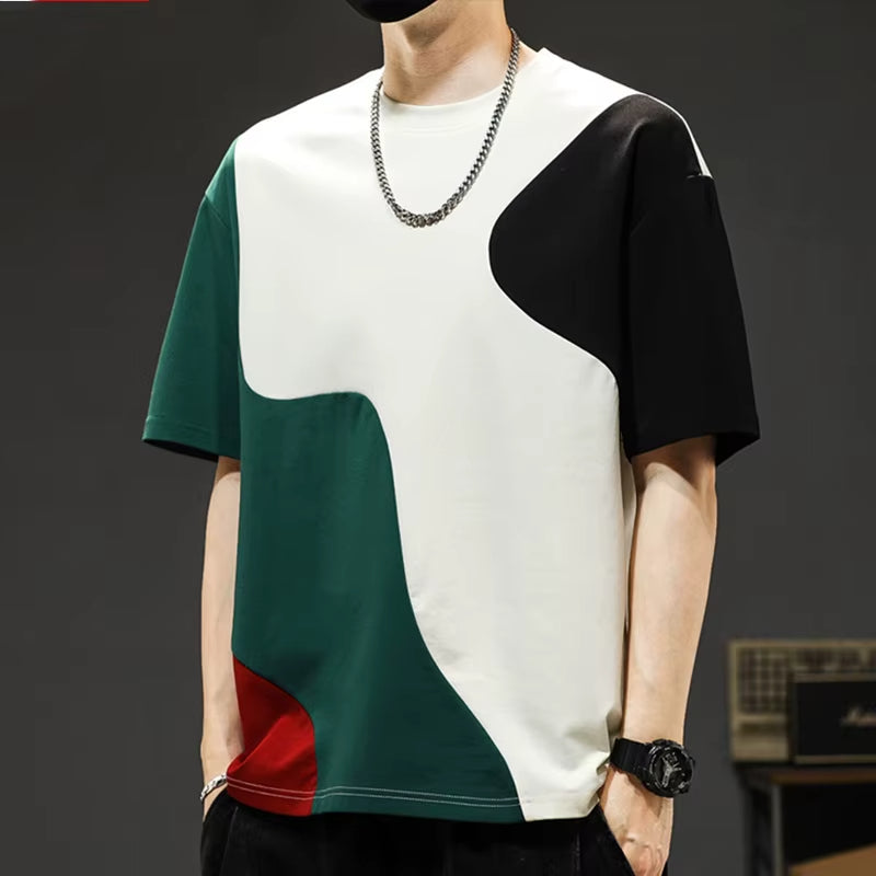 T-shirt a panneaux croisés