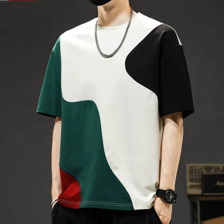 T-shirt a panneaux croisés