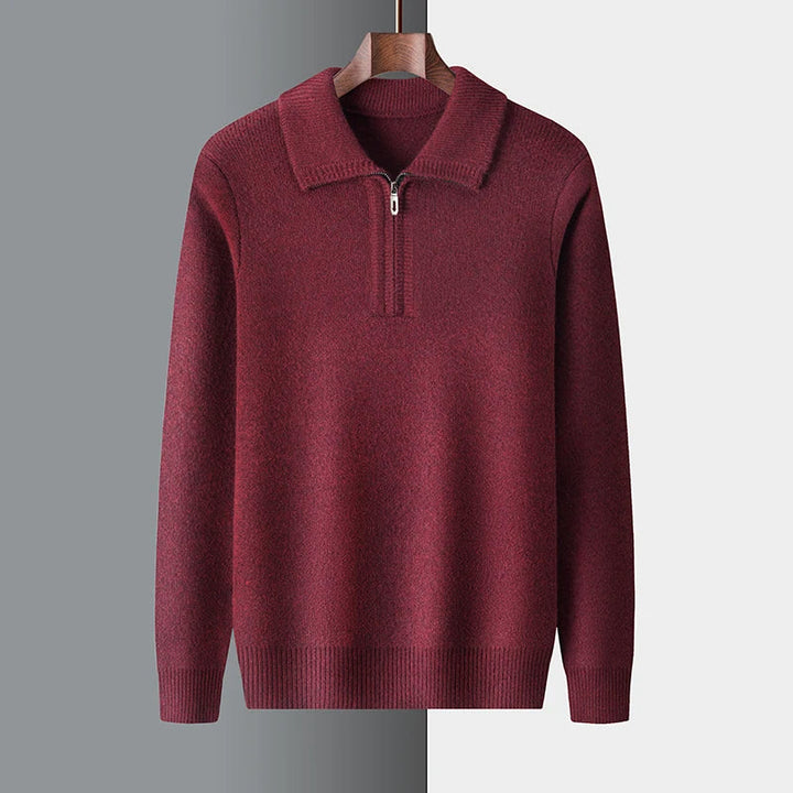 Pull Highlands Classique en Laine avec Zip