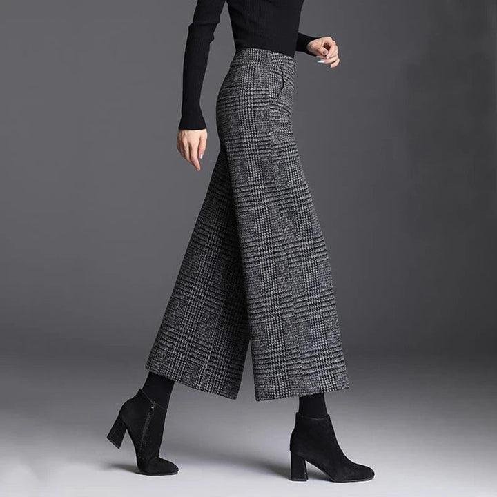 Pantalon Belgravia à Jambes Larges en Tartan