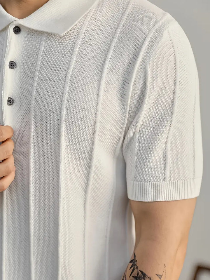 Polo en maille texturée Riviera