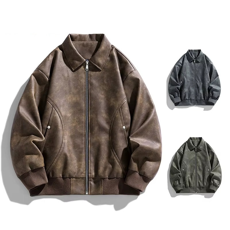 Bomber en cuir Maverick