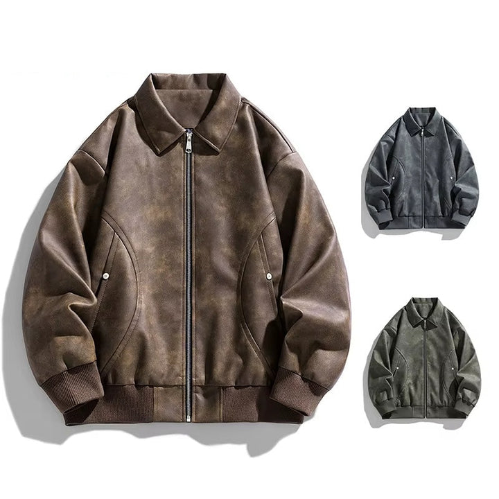 Bomber en cuir Maverick