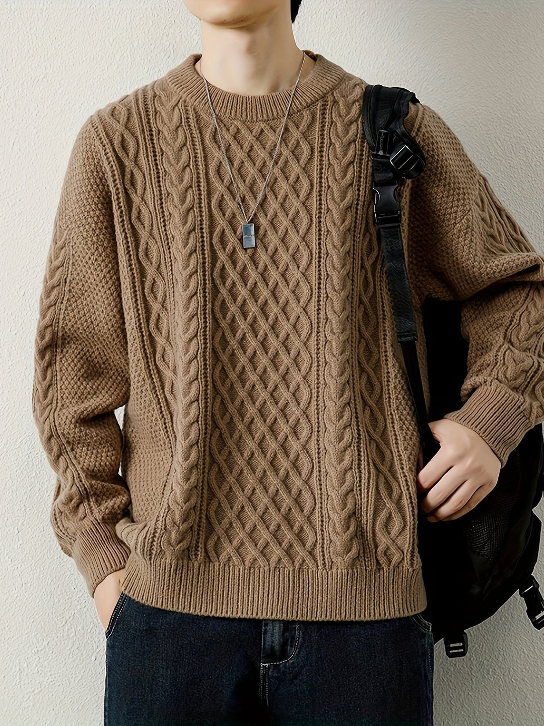 Pull en maille torsadée Hawthorne