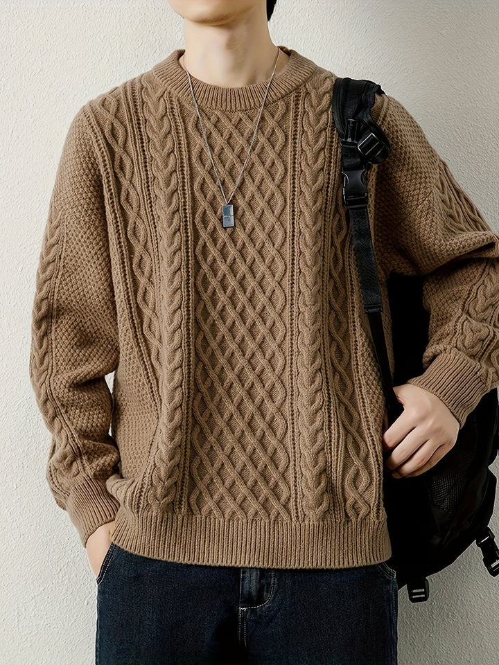 Pull en maille torsadée Hawthorne