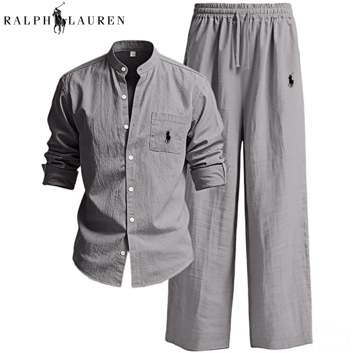 ᏒᎪᏞᏢᎻ ᏞᎪՍᏒЕΝ – Ensemble Chemise et Pantalon en Lin