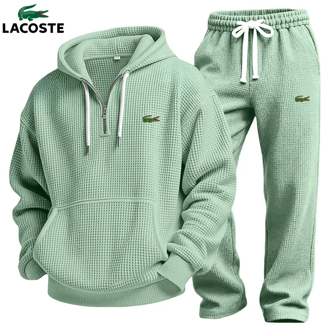 Set Felpa con Cappuccio Performance in Maglia Waffle & Jogging || Saldi di Destock