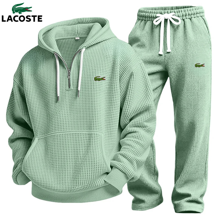 Set Felpa con Cappuccio Performance in Maglia Waffle & Jogging || Saldi di Destock