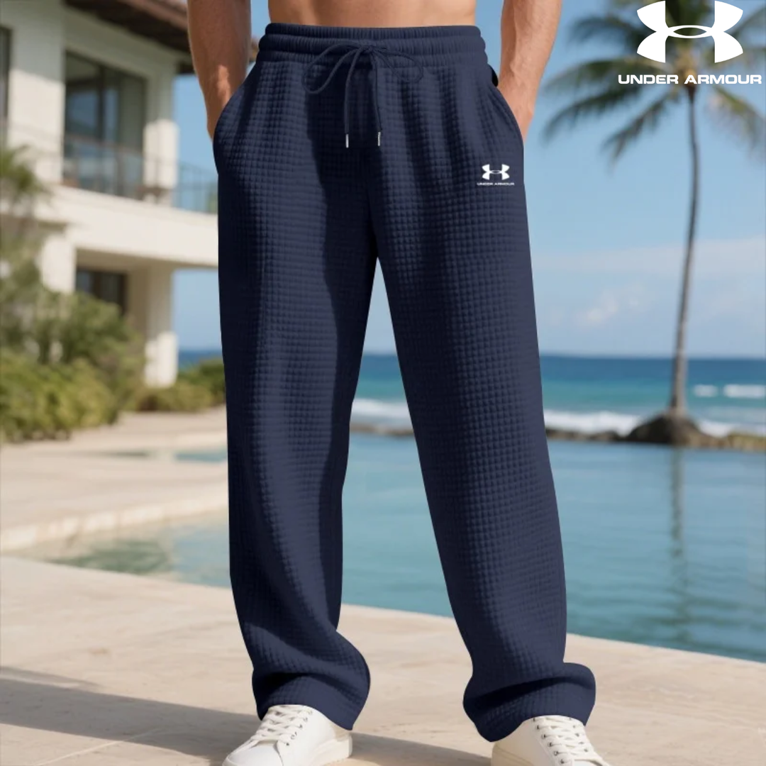 Pantalon de jogging coupe ample en maille gaufrée || Soldes