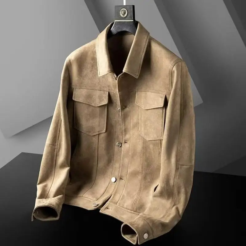 Veste Harrington en daim