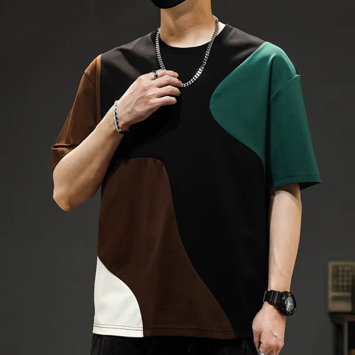 T-shirt a panneaux croisés