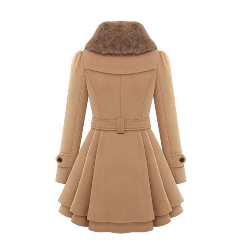 Manteau Maison à Ourlet Superposé