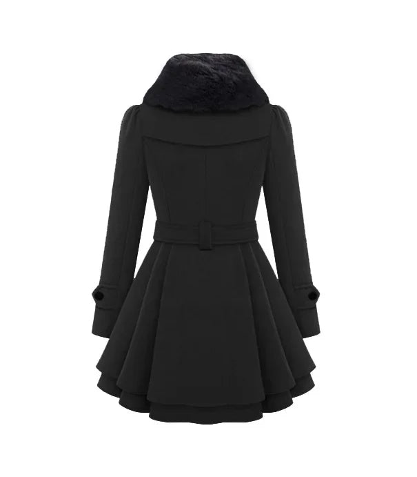 Manteau Maison à Ourlet Superposé