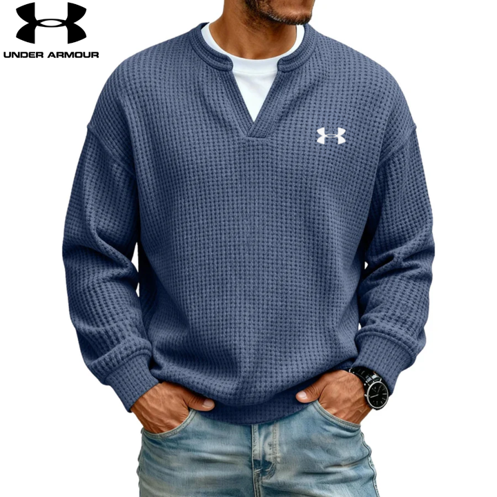 Sweatshirt texturé col en V || SOLDES DÉSTOCKAGE