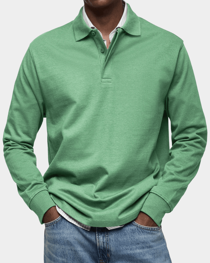Polo de Printemps Confortable à Manches Longues
