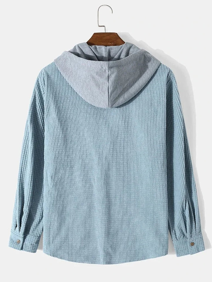 Chemise à capuche en maille décontractée