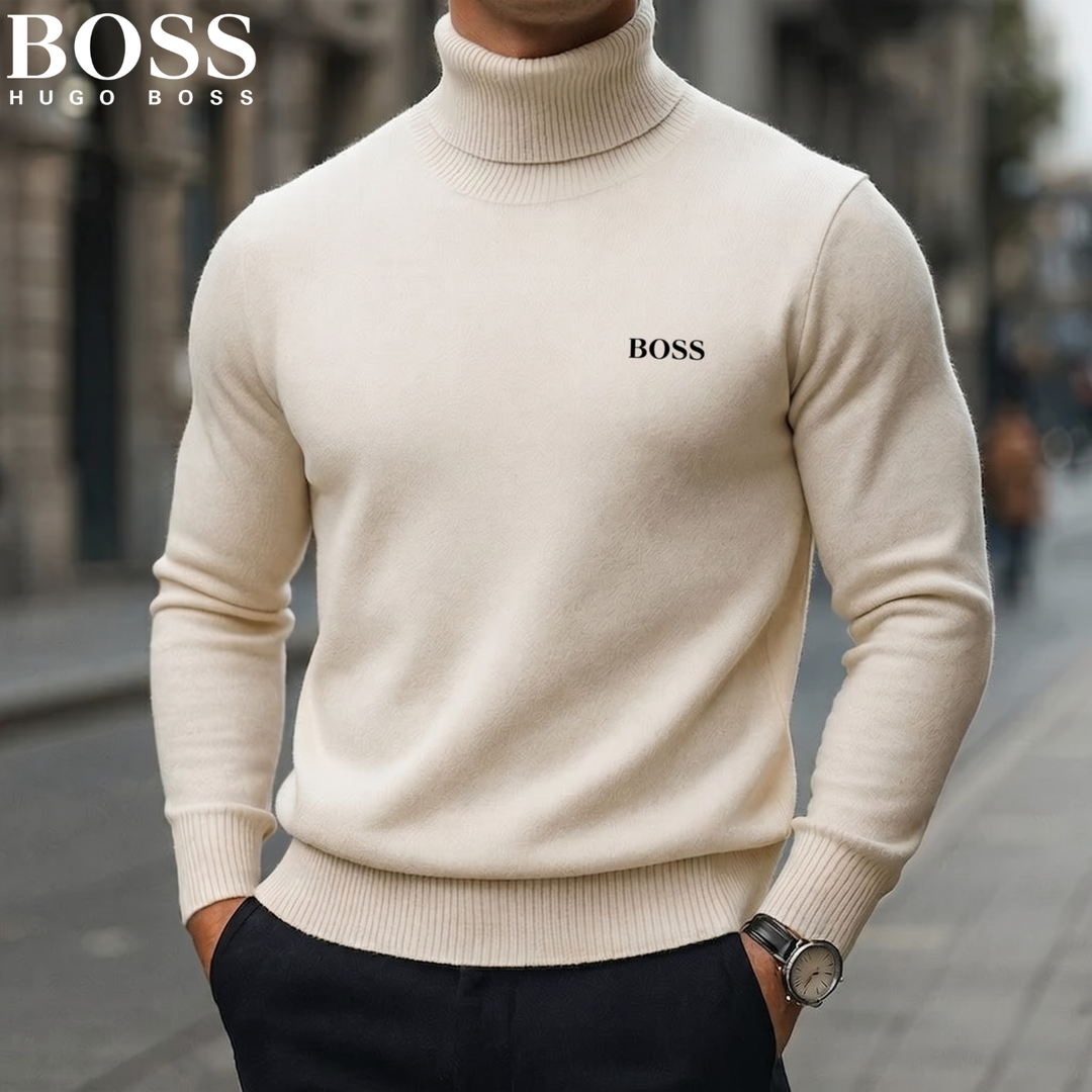 Pull en maille à col roulé raffiné || Soldes de déstockage