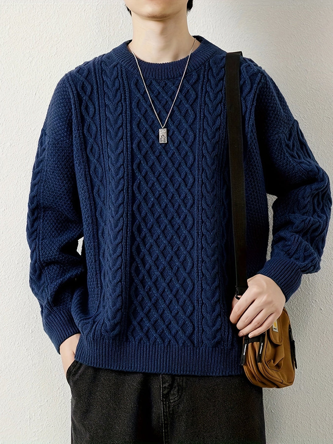 Pull en maille torsadée Hawthorne