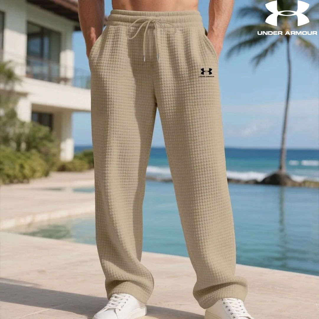 Pantalon de jogging coupe ample en maille gaufrée || Soldes