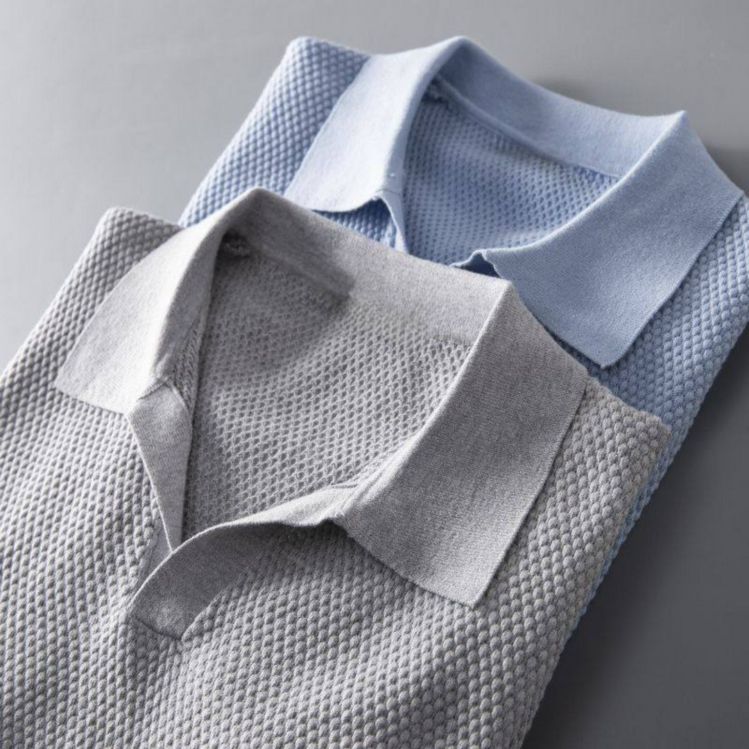 Polo Hudson en Maille Gaufrée