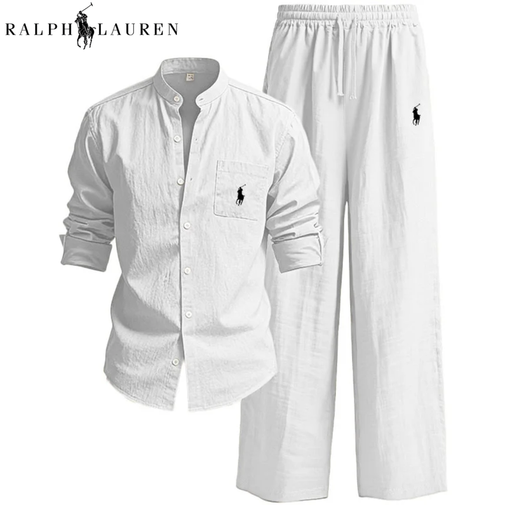ᏒᎪᏞᏢᎻ ᏞᎪՍᏒЕΝ – Ensemble Chemise et Pantalon en Lin