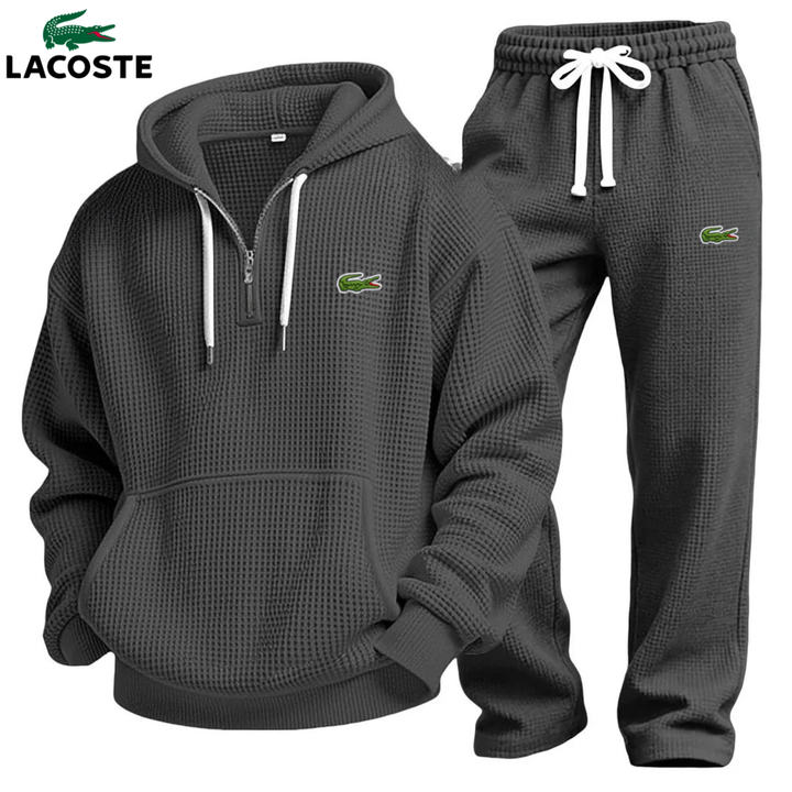 Set Felpa con Cappuccio Performance in Maglia Waffle & Jogging || Saldi di Destock